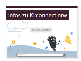 dieses Bild zeigt die das Bild zum Moodle-Kurs Infos zu KI:connect.nrw 