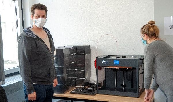 Der 3D-Drucker in Aktion