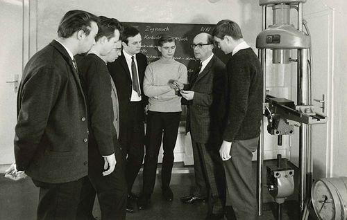 1966, Unterricht in der Staatlichen Ingenieurschule in Bochum.
