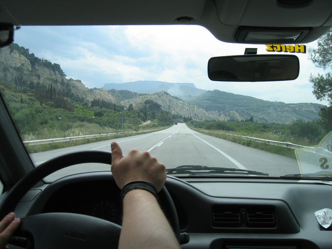 Auf dem Weg in die Berge