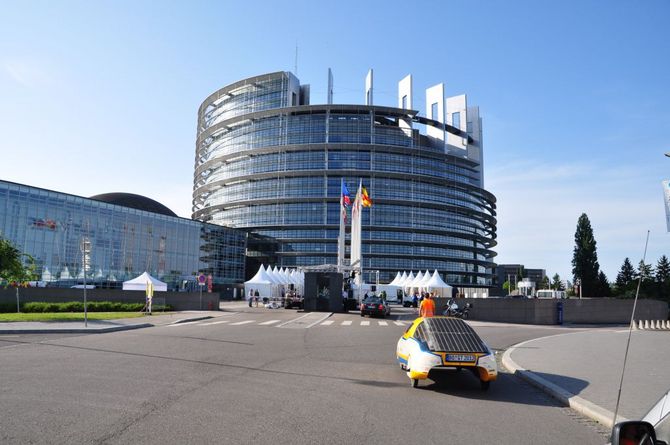 Auf dem Weg zum Europa-Parlament