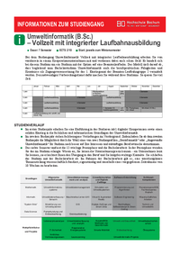 Factsheet Umweltinformatik Plus