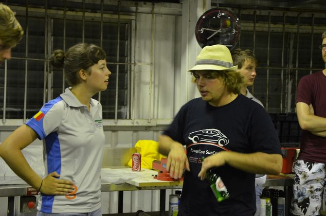 Aurélie Smeekens and Jan Hintz talking