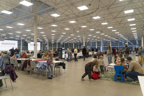 Belebte BlueBox zu Frühstück