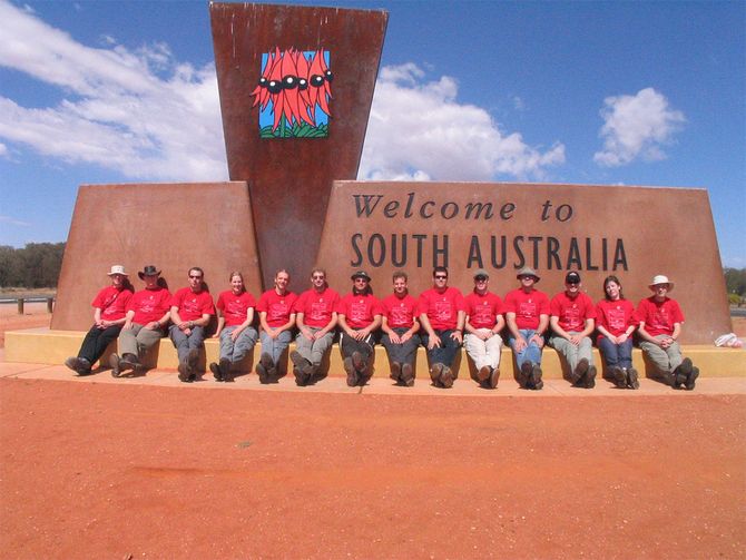 Eigentlich müsste es „Good bye“ heißen, denn hier erreicht das Team das Northern Territory