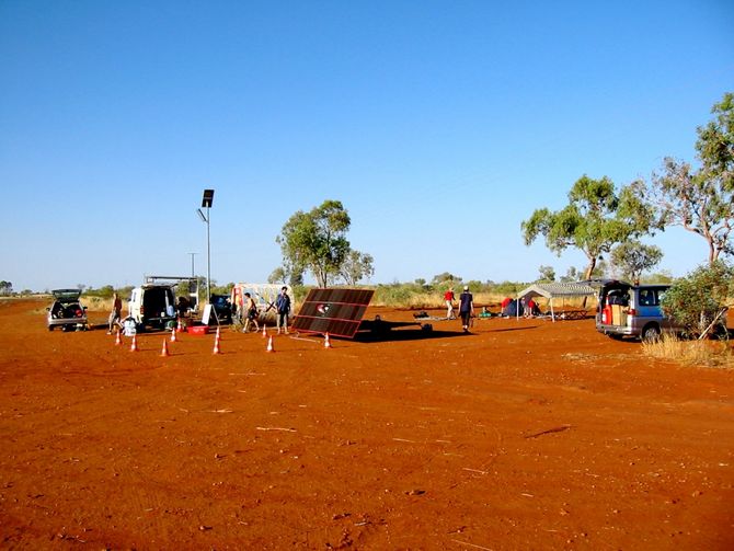 Rastplatz an der Abzweigung zur Aboriginies-Siedlung Ali-Curung