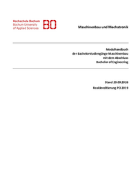 Modulhandbuch Bachelor Maschinenbau