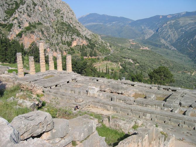 Der Apollotempel von Delphi