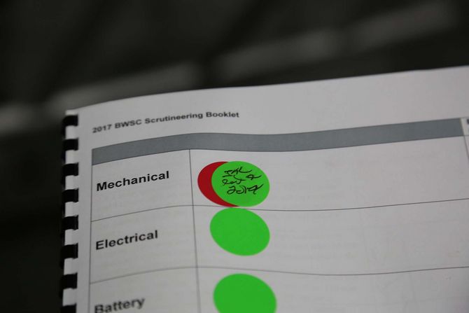 Endlich grün: Der Punkt für die mechanische Abnahme