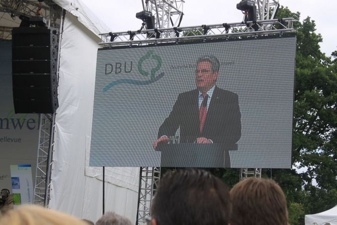 Als Großbild: Bundespräsident Joachim Gauck eröffnet die Woche der Umwelt