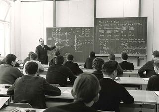 1960er-Jahre, Vorlesung in der Kohlenstraße in Bochum.