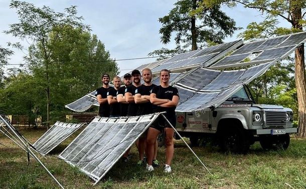 Unser Landy-Team campiert heute bei Szegedin/Ungarn 