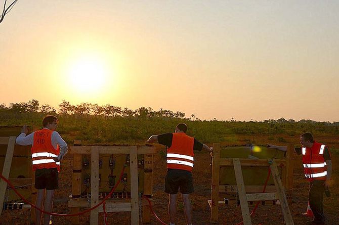 Sonnenuntergang im Outback