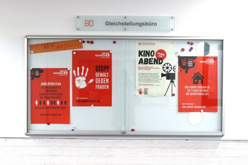 Schaukasten des Gleichstellungsbüros