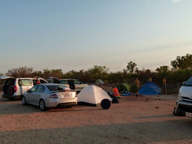Camp am Morgen