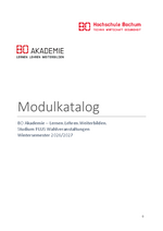Modulkatalog Wintersemester 2026/27