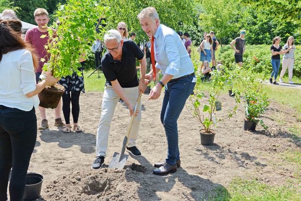 Präsident Bock (re.) und Kanzlervertreter Thorsten Bordan