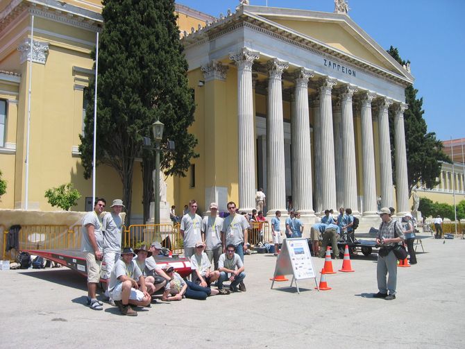 Vor dem Zappeion, einem Gebäude aus dem Jahr 1888 am Rande der Athener Innenstadt