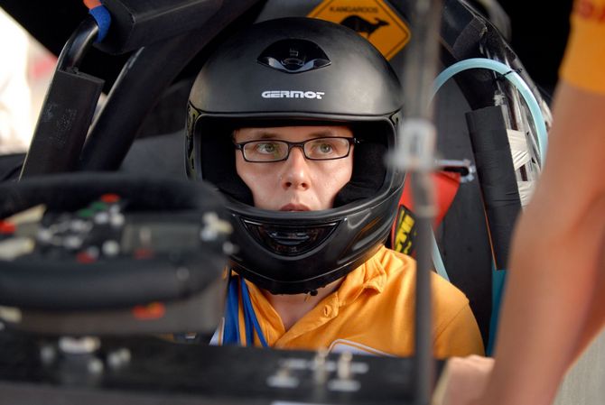 Alexander Taege vor dem Start