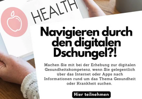 Bild mit Hinweisen zur Teilnahme an der Umfrage