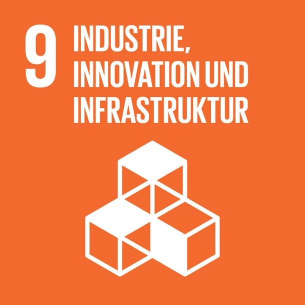 SDG Icon - Industrie, Innovation und Infrastruktur 