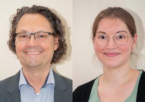 Prof. Dr. Marcus Kröger (FB Maschinenbau) und Prof. Dr. Anja Tenberge (FB Elektrotechnik und Informatik) 