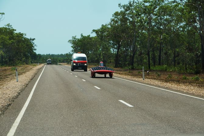 Treffen im Outback: Das niederländische Team von Twente