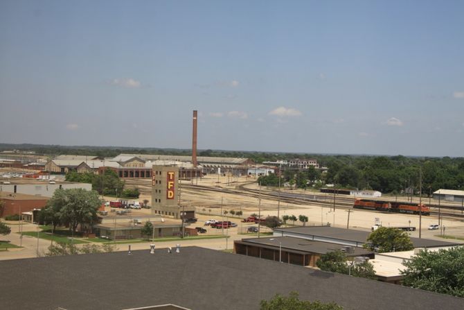 Bahnhof der Hauptstadt des US-Bundesstaates Kansas: Die Schiene ist hier offensichtlich nicht das Zentrum des Verkehrs.