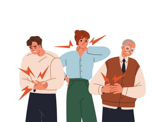 Menschen mit Schmerzen