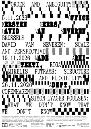 Veranstaltungsplakat Winter Talks 2026