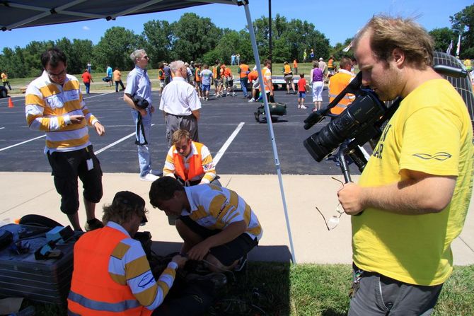 Michigan filmt die Reparatur des Motors