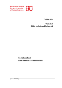 Modulhandbuch Bachelorstudiengang "Wirtschaftsinformatik" (Stand: 07.03.23)
