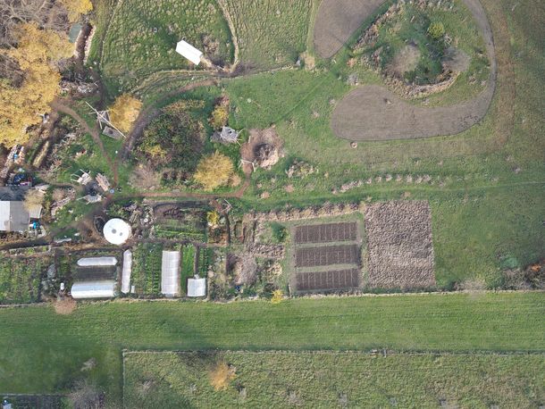 Hof Bergmann in Bochum, Vogelperspektive 