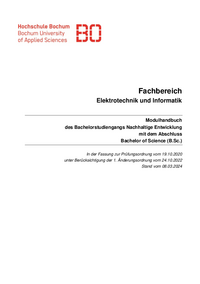 Modulhandbuch Bachelor Nachhaltige Entwicklung (Stand: 08.03.2024)