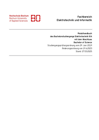 Modulhandbuch Bachelor KIA-Elektrotechnik (27.03.2025, PO 2019)