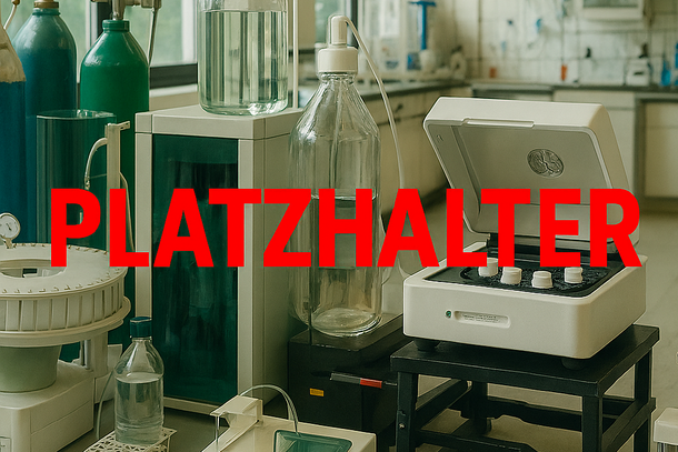 Platzhalterbild für das Umweltlabor mit Analysegeräten und Reagenzien.