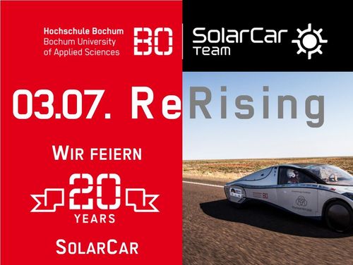 20 Jahre SolarCar-Projekt an der Hochschule Bochum