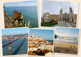 Collage von Bilder aus Auslandsaufenthalten vergangener Studierender (Portugal)