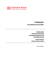 BA Nachhaltiges Management in der Gesundheitswirtschaft PO 2024 - Modulhandbuch