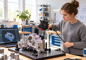 Industrielle Vermessung mittels Handheldscanner