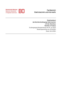 Modulhandbuch Bachelor Elektrotechnik (26.11.2024, PO 2019)