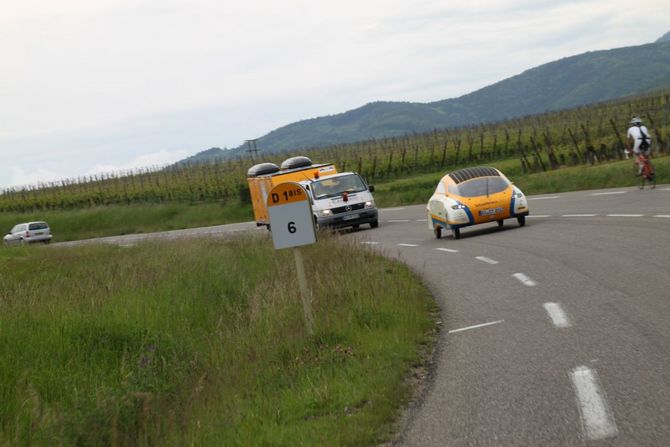 Über die 1B ging es nach Straßbourg