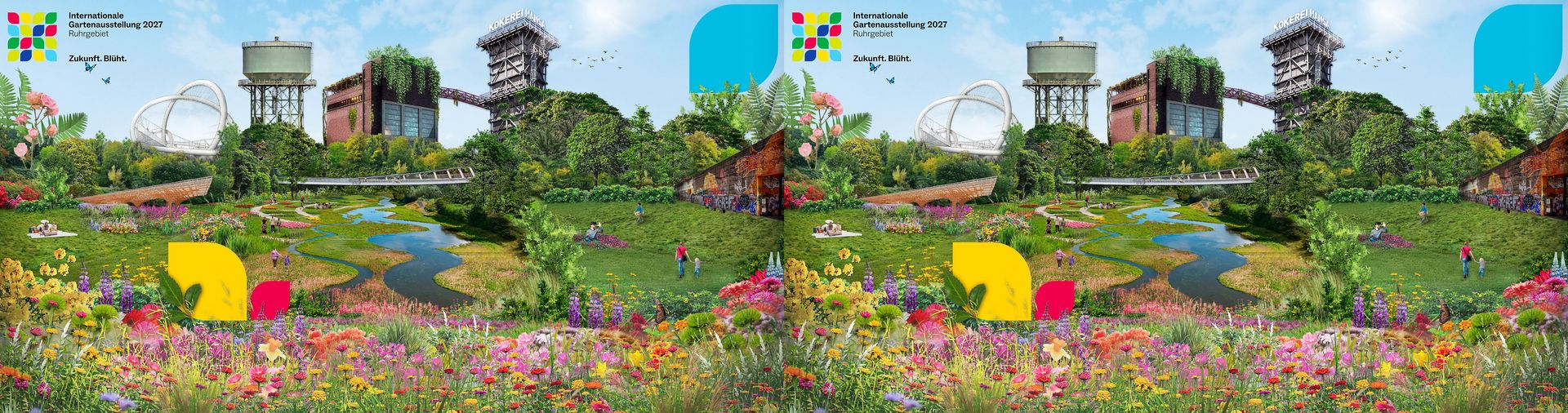 Blumenwiese und Industriekultur
