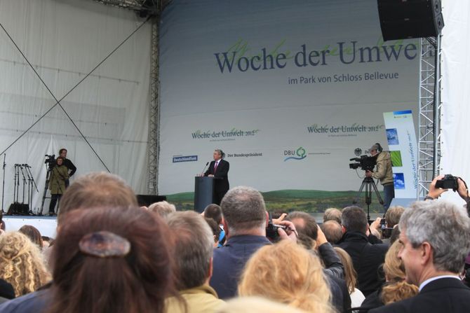 Bundespräsident Joachim Gauck eröffnet die Woche der Umwelt