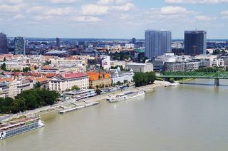 Bratislava, Häuser, Donau 