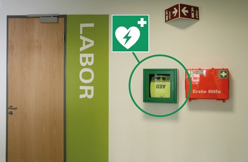 Erste Hilfe Raum & AED Hochschule Bochum