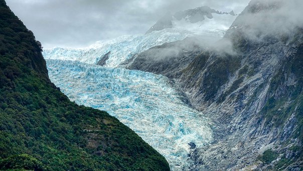 Neuseeland - Gletscher, Schnee, Berge